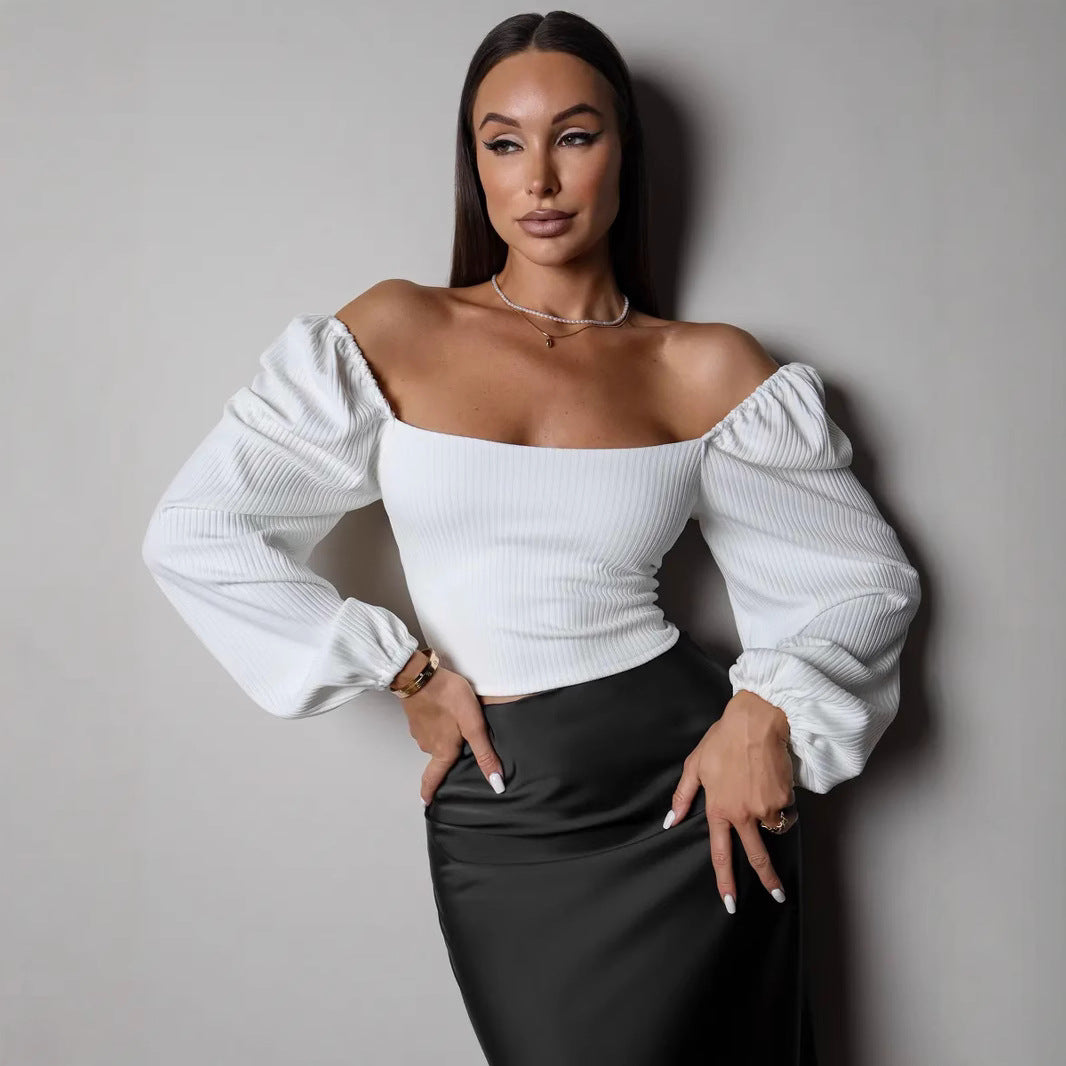 Damenoberteil mit Puffärmeln R&B
