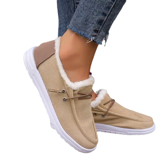 Damen warme und bequeme Slipper mit Futter und rutschfester Sohle R&B