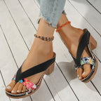Damen Blumendekorierte Heels R&B