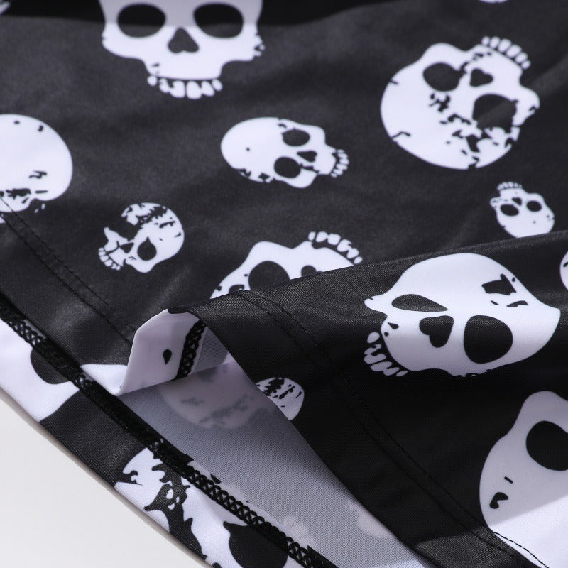 Damen Tankini mit verspieltem Totenkopf-Muster R&B