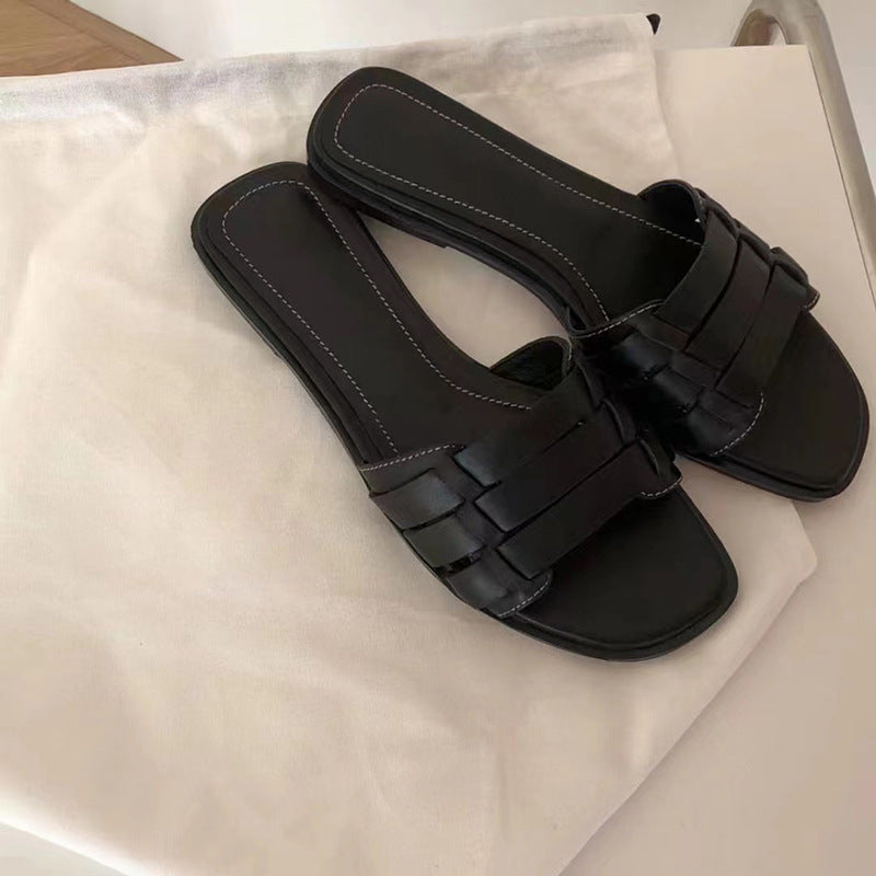 Damen Slip-On Sandalen mit elegantem Riemendesign und komfortabler Sohle R&B