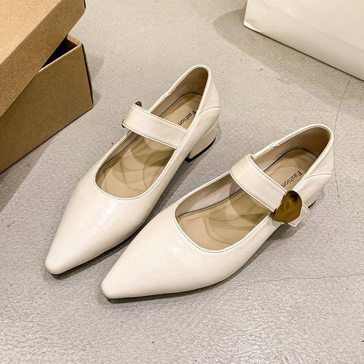 Damen elegante Pumps mit verstellbarem Riemen und edlem Design R&B