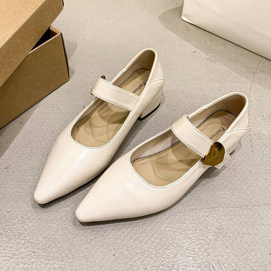 Damen elegante Pumps mit verstellbarem Riemen und edlem Design R&B