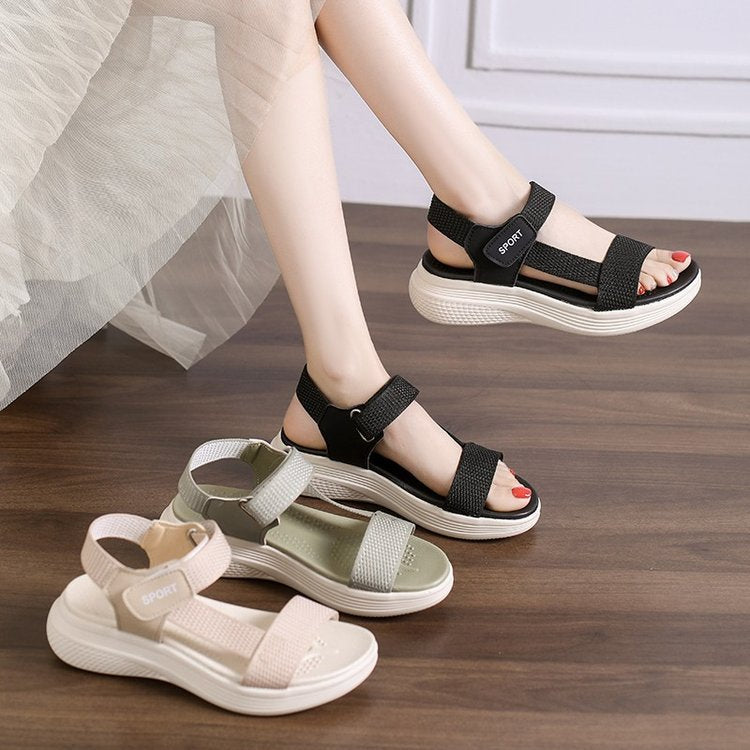Damen Sportliche Riemensandalen mit gepolstertem Fußbett R&B