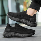 Damen Sneakers mit flexiblem Strickoberteil und rutschfester Laufsohle