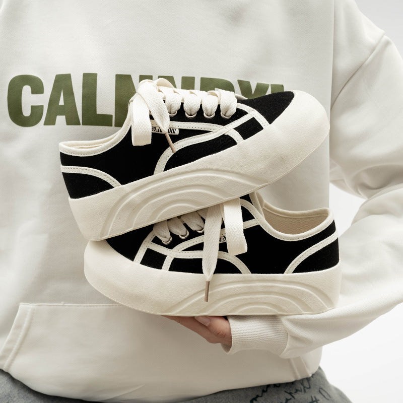 Damen Modische Sneaker mit elastischer Schnürung und komfortabler Sohle R&B