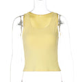 Damen Sportliches Crop-Top mit Rundhalsausschnitt R&B