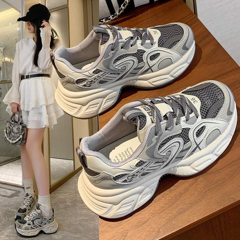 Damen Sportliche Sneakers mit ergonomischer Dämpfung und atmungsaktiven Mesh-Einsätzen R&B