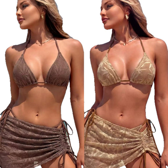 Damen Triangel-Bikini mit seitlichem Raff desig R&B