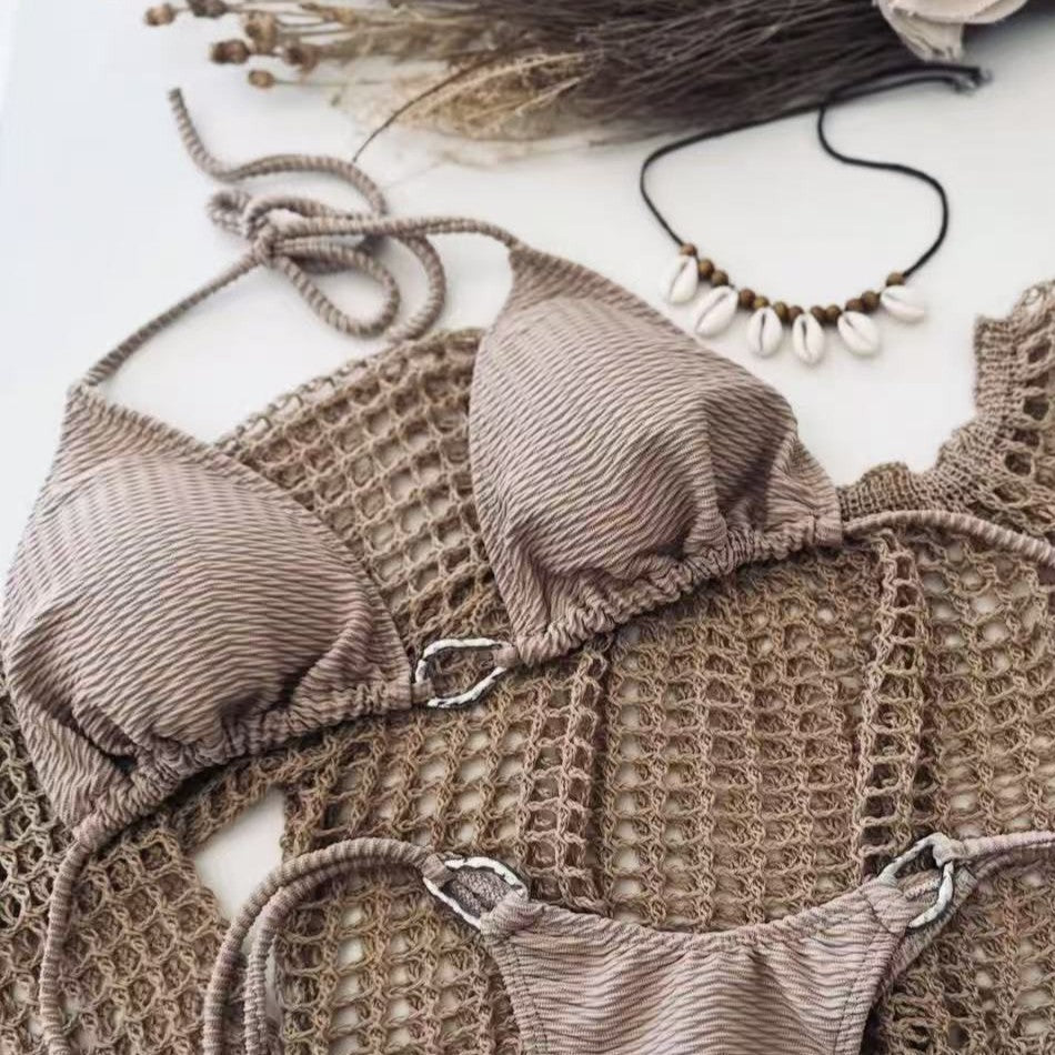 Damen luxuriöses Häkel-Bikini-Set R&B