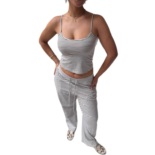 Damen Freizeitoberteil und Jogginghose Set R&B