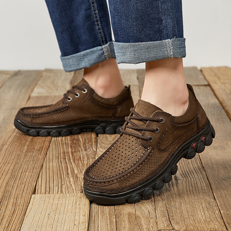 Herren Komfortable Schnürschuhe mit luftdurchlässigem Obermaterial