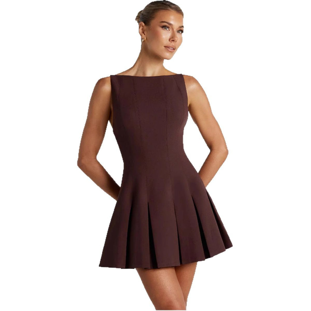 Damen Freizeitkleid mit schwingendem Rock und elegantem Schnitt R&B