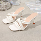 Damen modische Sling-Sandalen mit elegantem Glasklauen-Absatz R&B