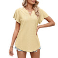 Damen Luftiges Blusenshirt mit effektvollem Lochmuster R&B