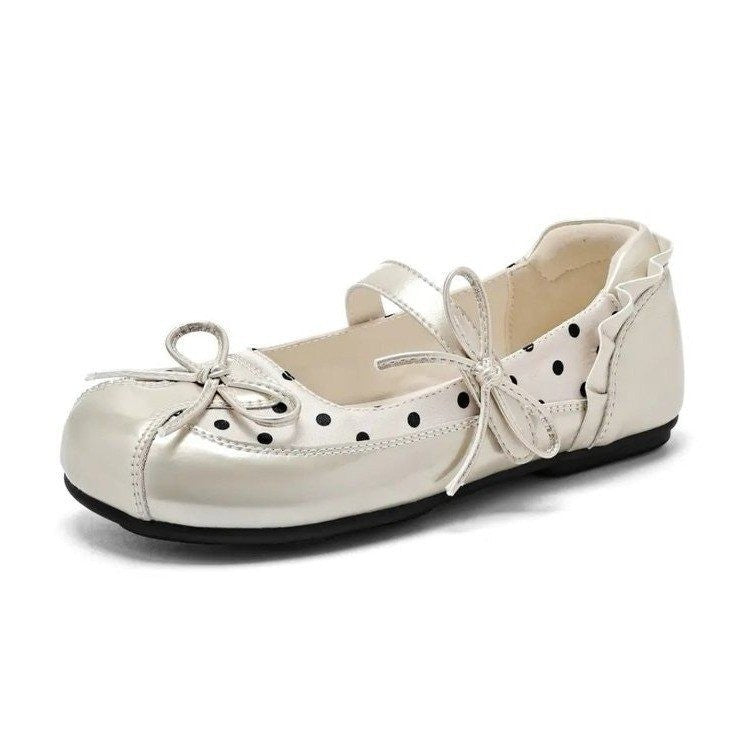 Damen Ballerinas mit zierlichem Riemchen und elegantem Schleifendetail R&B