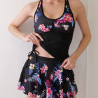 Damen Tankini-Set mit floralem Rock und figurformendem Oberteil R&B
