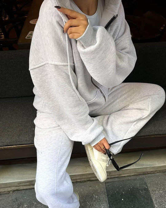 Damen Hoodie und Jogginghose mit weitem Schnitt R&B