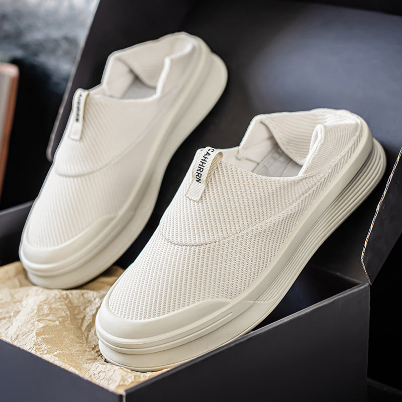 Damen atmungsaktive Slip-On Sneakers aus flexiblem Mesh-Material R&B