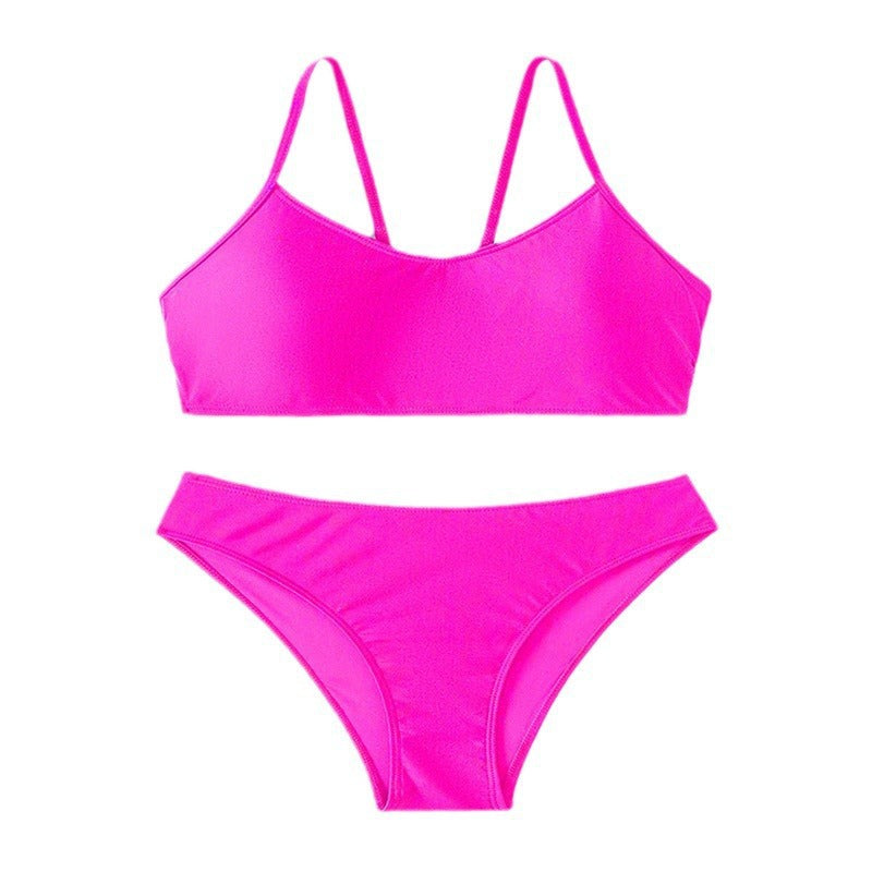 Damen Bikini-Set mit modischem Bustier-Oberteil und hoch geschnittenem Slip R&B