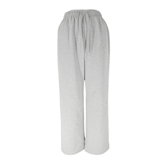 Damen Bequeme Freizeithose mit elastischem Taillenzug und weitem Bein R&B