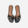 Damen elegante Mules mit modischem Schnallenakzent R&B
