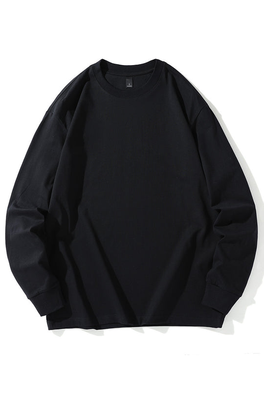 Damen lässiges Langarmshirt aus hochwertiger Baumwolle R&B