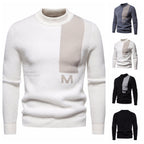 Herren Hochwertiger Strickpullover mit modernem Stehkragen und strukturiertem Design