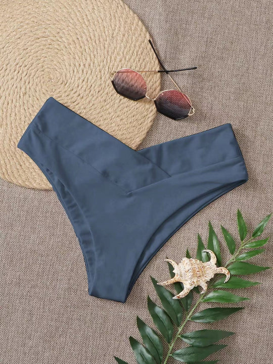 Damen Hochgeschnittenes Bikini-Unterteil R&B