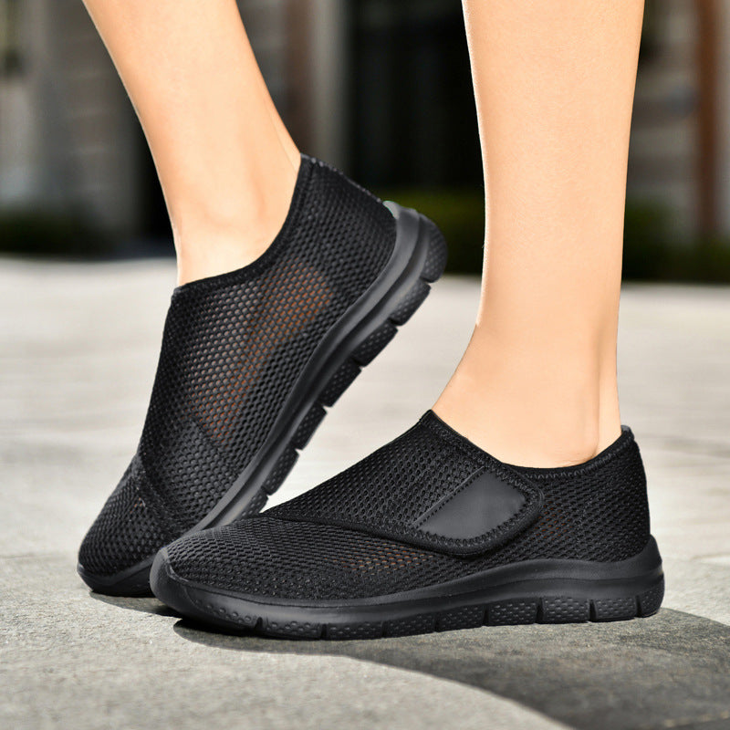 Damen Bequeme Slip-On Sneakers mit atmungsaktiver Netzstruktur R&B