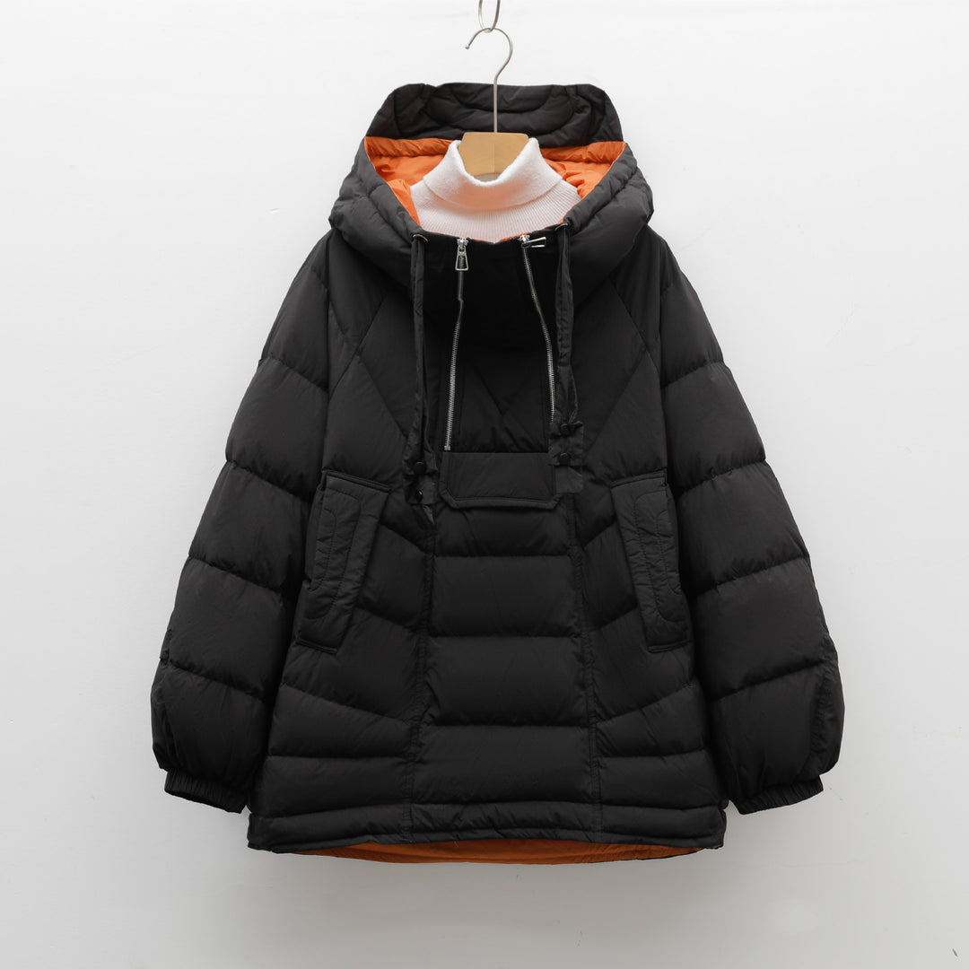 Damen Modische Steppjacke mit hohem Kragen und funktionalen Taschen R&B