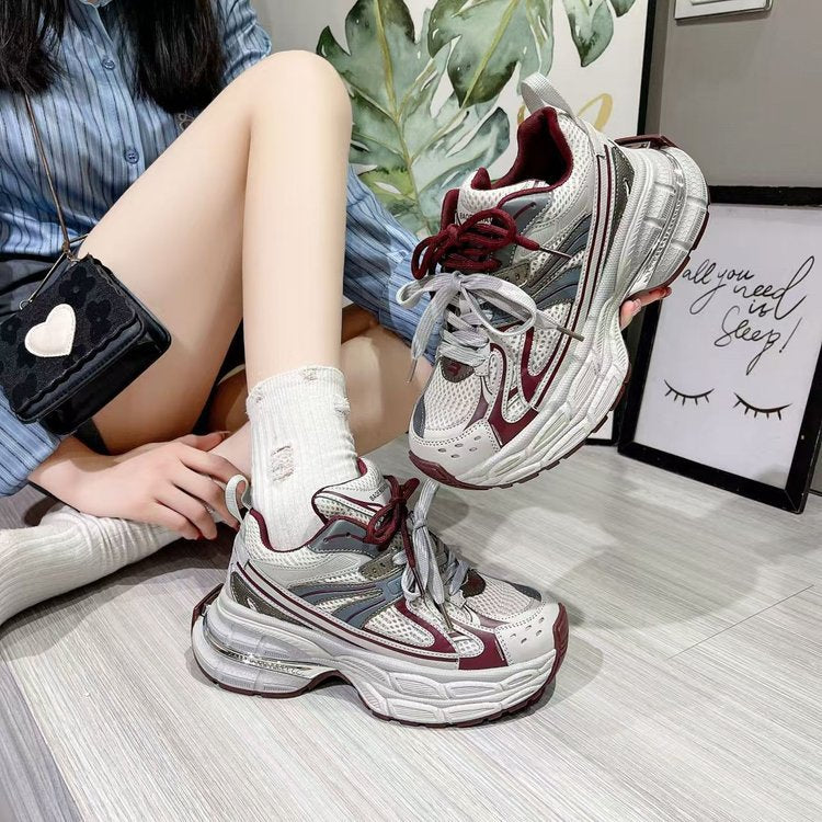 Damen Multifunktionale Sport Sneakers mit stoßdämpfender Sohle und atmungsaktivem Mesh-Obermaterial R&B