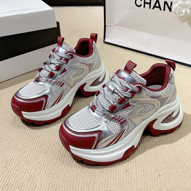 Damen modische Sneakers mit atmungsaktiven Mesh-Einsätzen und dämpfender Sohle R&B