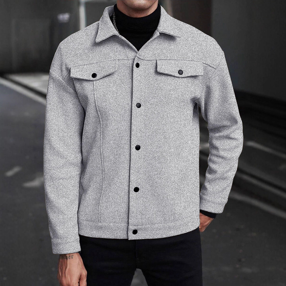 Herren modische Overshirtjacke