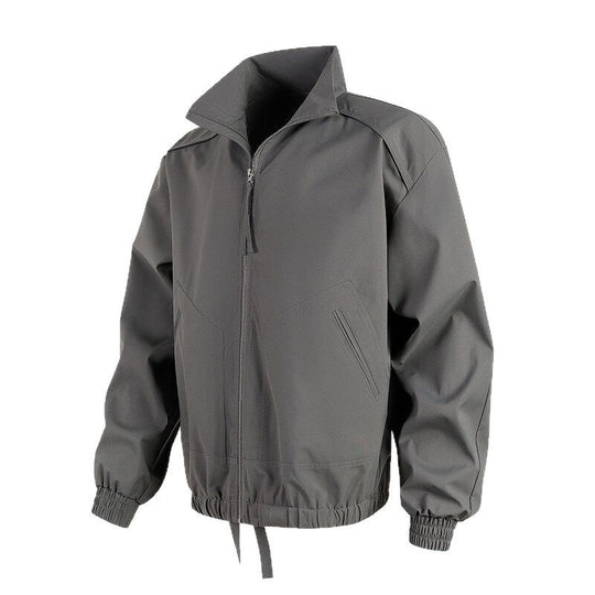 Herren lässige Übergangsjacke mit hohem Kragen und praktischen Taschen R&B