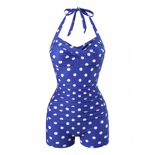 Damen Einteiler Badeanzug mit halterneck Design und moderner Passform R&B