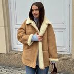 Damen Oversized Kunstfelljacke im lässigen Schnitt R&B