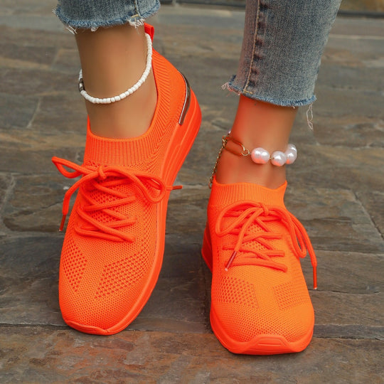 Damen Sportliche Sneaker mit innovativem Strickdesign R&B