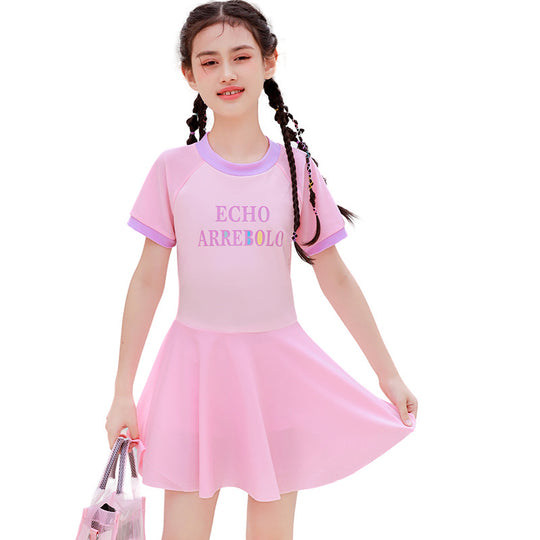 Mädchen sportliches Schwimmdress R&B