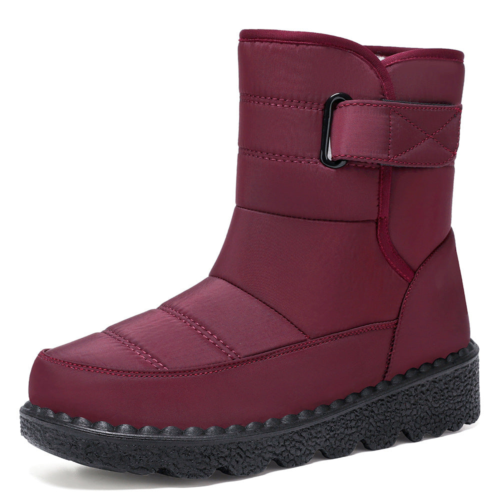 Damen Warm gefütterte Winterstiefel mit verstellbarem Riemen R&B