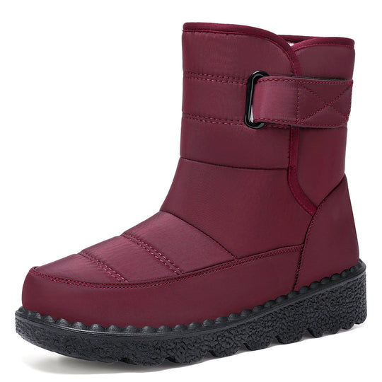 Damen Warm gefütterte Winterstiefel mit verstellbarem Riemen R&B