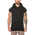 Herren Kapuzen-T-Shirt mit Ärmelloses Design und praktischer Fronttasche