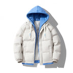 Damen modische Steppjacke mit Kapuze und wendbarem Design