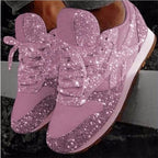 Damen Glitzernde Slip-On Sneakers mit elastischen Bändern R&B