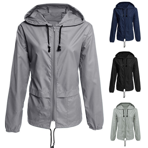 Damen leichte Übergangsjacke mit verstellbarem Kordelzug R&B