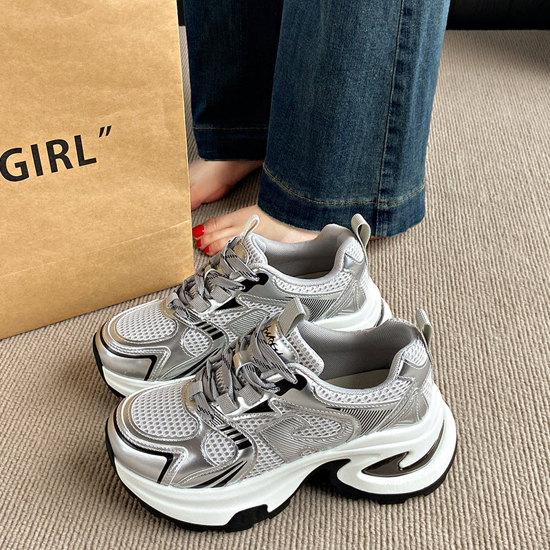 Damen Sportliche Sneakers mit atmungsaktivem Obermaterial und dämpfender Laufsohle R&B