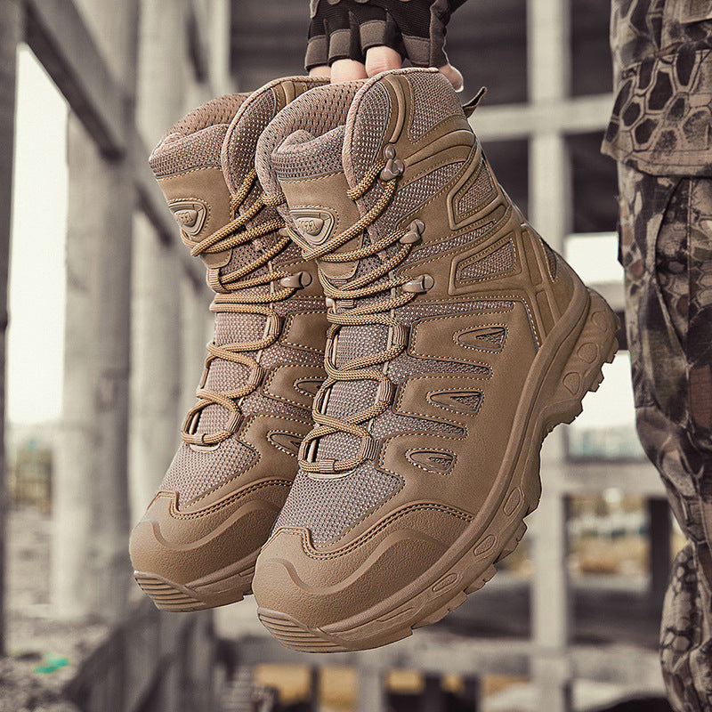 Herren Multifunktionale Tactical Boots mit hohem Knöchelschutz und rutschfester Sohle R&B