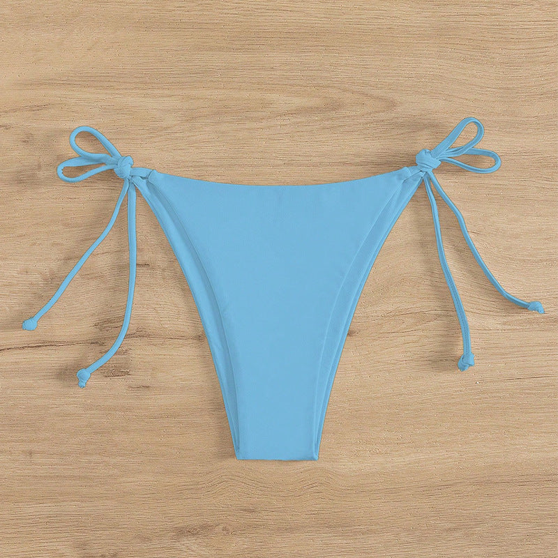 Damen Hochgeschnittenes Bikini-Unterteil mit verstellbaren BindR&Bändern R&B