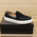 Damen Mokassin-Sneaker mit dämpfender Sohle und eleganter Wildleder-Oberfläche R&B