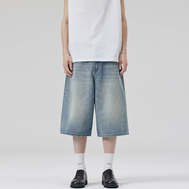 Damen Weite Denim-Culotte im lässigen Schnitt R&B